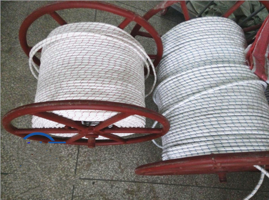 Raw White 16mm Double Braided Nylon Rope to Pull During Tower Eerection