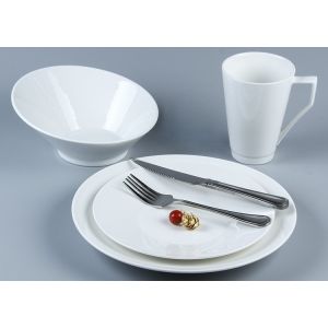 Buy cheap Stackable Smooth Surface 16Pc Ceramic Dinnerware Set product