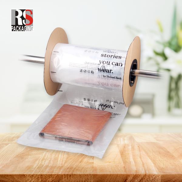 PE Fan Folded Pre Opened Poly Auto Bag On Roll Antistatic Perforated Design