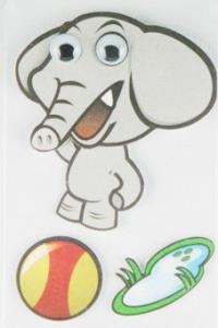 Buy cheap Soft Kids 3D Cartoon Stickers Promotional Baby Elephant Wall Stickers  product