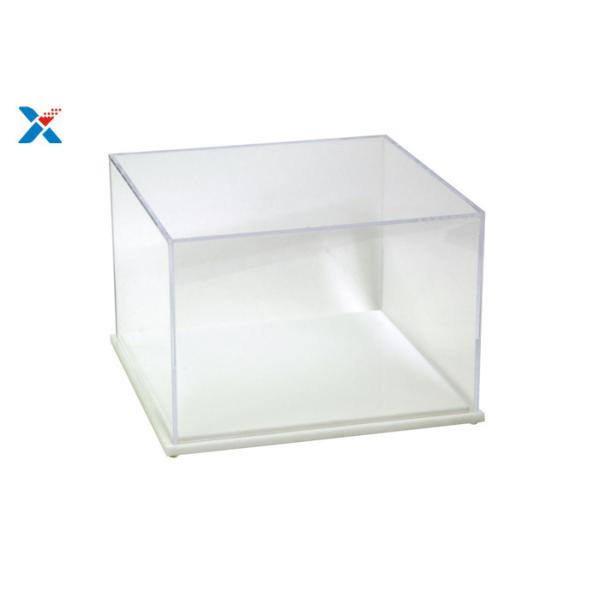 Baseball Hat Acrylic Display Case With White / Black Base A Class Acrylic Sheet