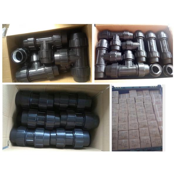 Plastic Material Like 100% Material PP Compression Fittings at for Irrigation Standard