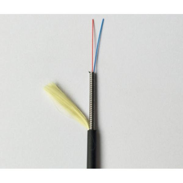2 Fiber 4 Core TPU LSZH Armored Field Fiber Optic Cable FTTA 4.8mm TPU NFRP