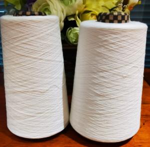 Buy cheap Raw White Recycle Polyester Thread 30S/3 With GRS Certificate product