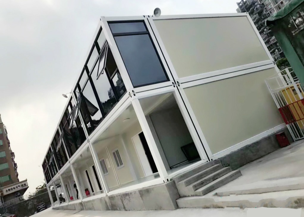 Buy cheap Glass Curtain Wall Steel Structure Prefabricated Container Home product
