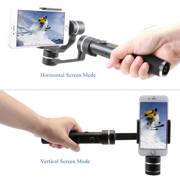 3-Axis Smartphone Handheld Gimbal Stabilizer Smart Vertical Mode 360D for iPhone 7 7Plus Samsung Gopro China Factory