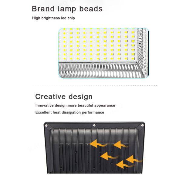 Waterproof Outdooor LED Flood Light SMD Aluminum High Output Rechargeable