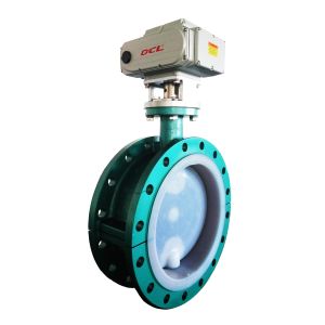 Buy cheap 1/4 Turn DN500 WCB Wafer Electric Actuated Butterfly Valve product