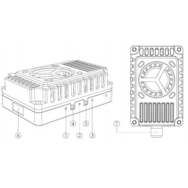 6 GHz - 7 GHz VTX FPV 3W Drone Video Transmitter 6G 7G 64CH IRC Tramp