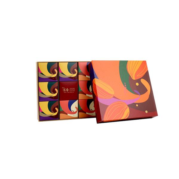 Handmade Food Storage Cardboard Boxes Hot Stamping Chocolate Packing 2mm Thickness