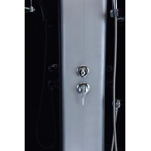 Grey Glass Wet Room Shower Enclosure 39''x39''x85''