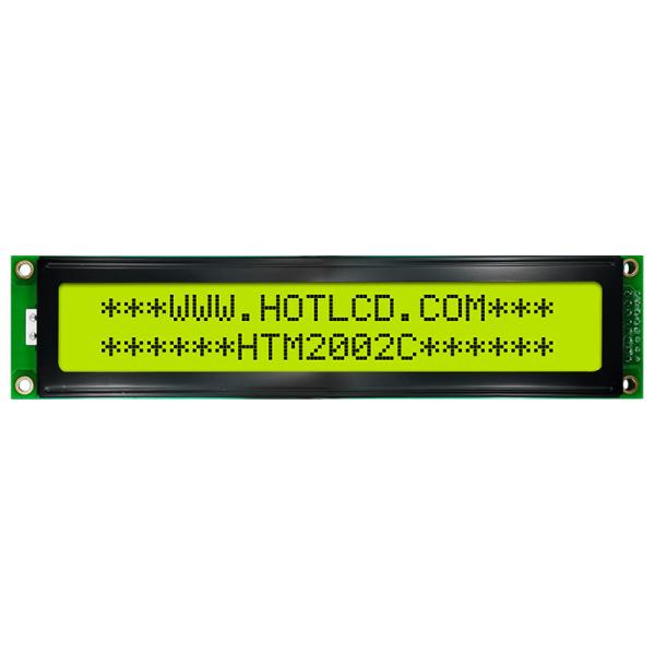 Practical 20x2 LCD Character Module , Yellow Green STN LCD Module HTM2002C