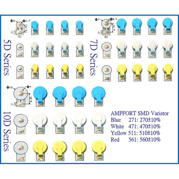 Round Button Shape High Surge Surface Mount Metal Oxide Varistor JYVDR5D271K For DOB AC LED