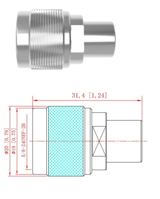 DC-6GHz 2W Dummy Load / Termination Load For Accurate RF Power Measurements