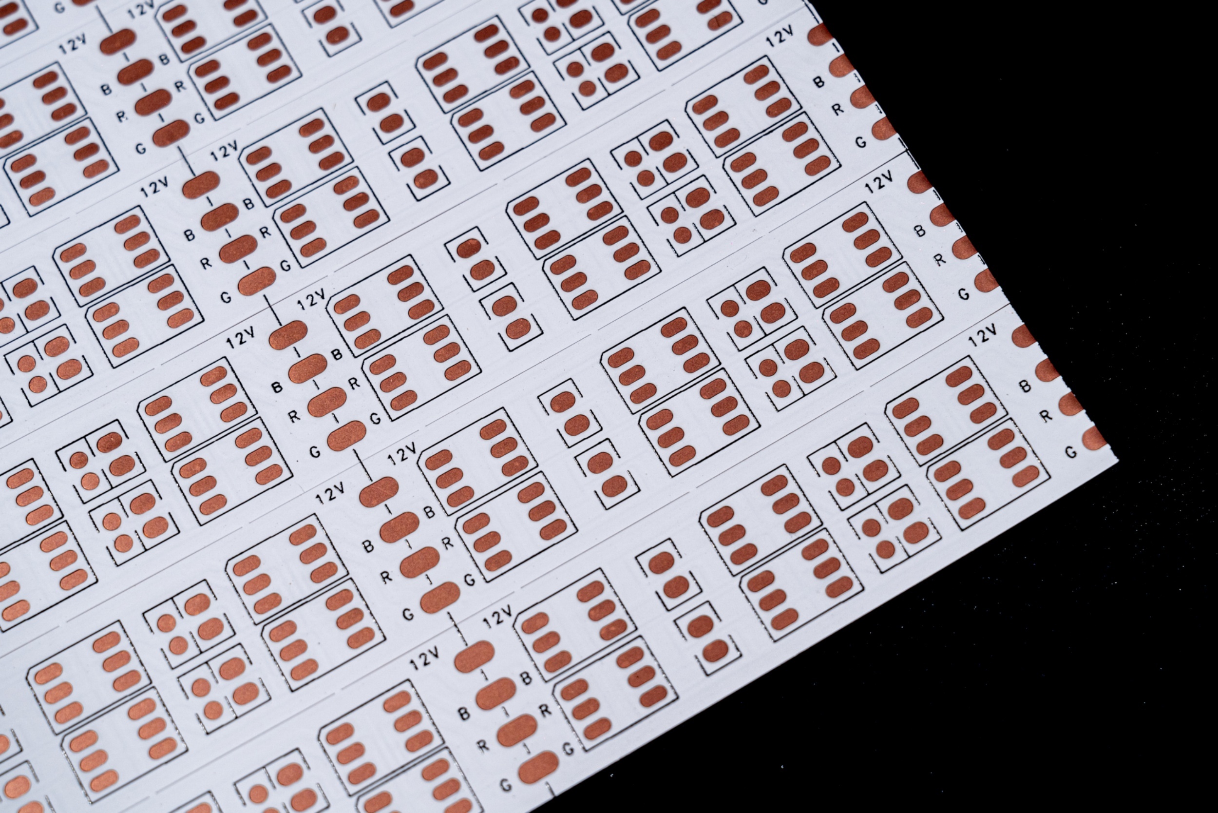LED 5050RGB for Led strip circuit board Double Layer LED Strip FPC Board& 240mmx500mm FPCB&5050 Copper foil RGB Double row line