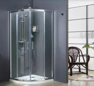 Buy cheap Quadrant Sliding Glass Shower Enclosure Two Fixed Panels One Door product
