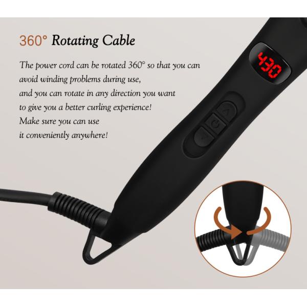 Professional Interchangeable Hair Curler Wand Set With Ceramic Barrels
