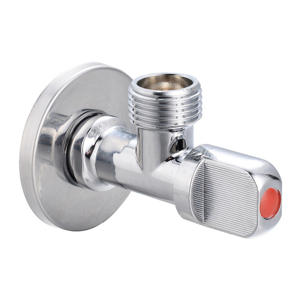 China Chrome Plated Angle Stop Valves Angle Brass Angle Ball Valve on sale