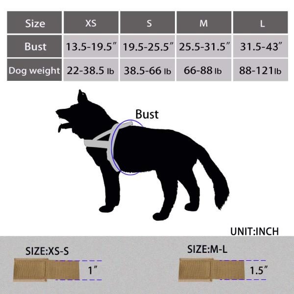Adjustable Nylon No Pull Dog Harness , Padded Dog Harness For Training Running