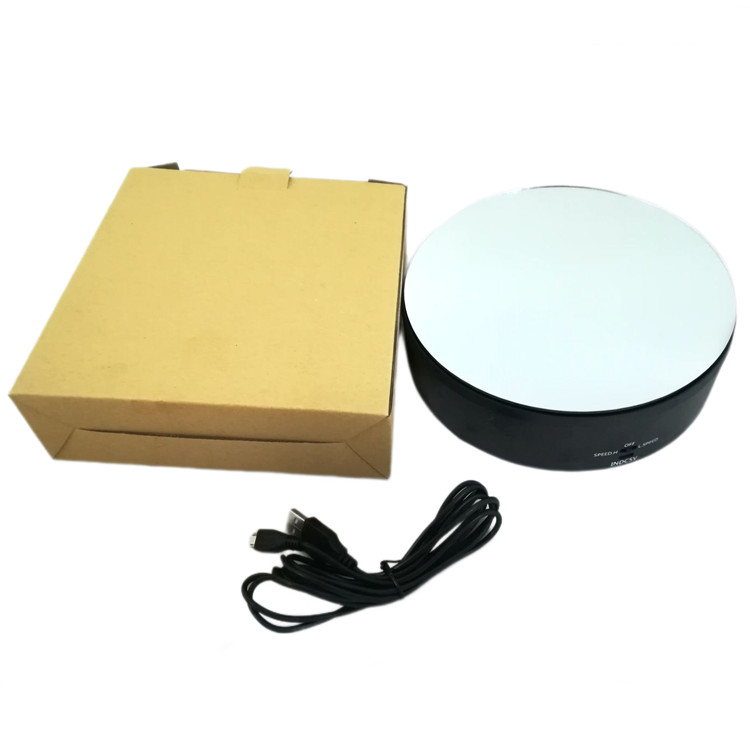 Customized Smart Electric Rotating Display Stand With Power Outlet 8kg Capacity