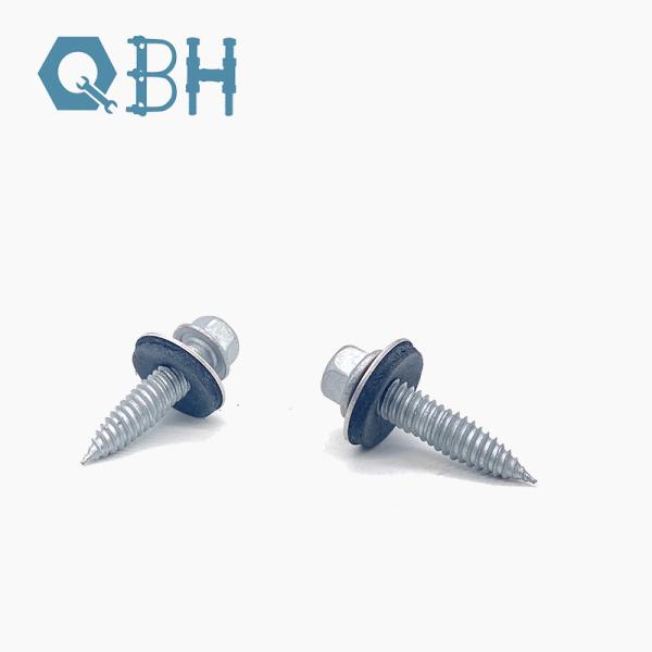 Quality Hex Flange Roofing Self Tapping Screw Bi Metal With EPDM Washer for sale