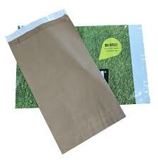 China Self Adhesive Biodegradable Kraft Paper Mailing Bags on sale