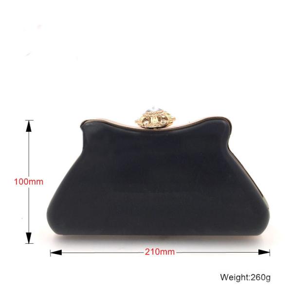 Australia style fashion 21*10 cm gold color metal iron purse frame with box