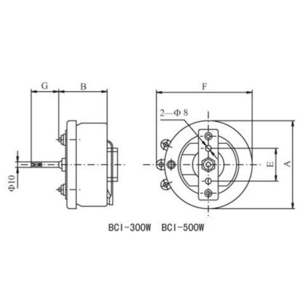 High Power Wirewound Potentiometer Rotary Rheostat Disk Ceramic Variable Resistor 25W 50W BC1-50W BC1