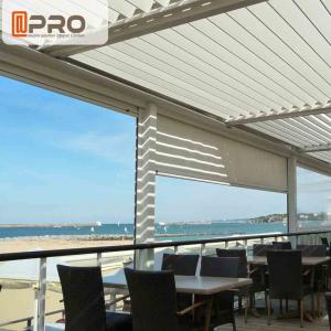 China Long Life Span Modern Aluminum Pergola With Electric Motor System on sale
