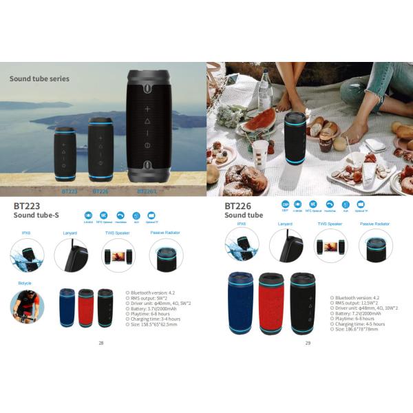 60W Waterproof IPX5 Bluetooth Wireless Speaker with TWS, DSP, TF Card, Equalizer & Subwoofer
