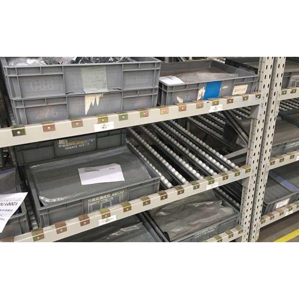 2.5 Tons Racks Carton Flow Orange 75mm Gravity Flow Rack In Warehouse
