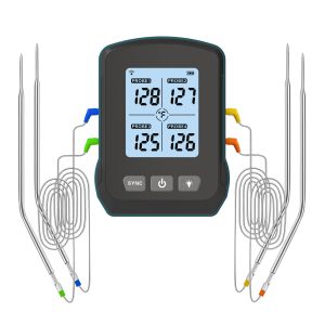 Buy cheap Rechargeable Wireless Meat Thermometer With 4 Probes BBQ Grill product