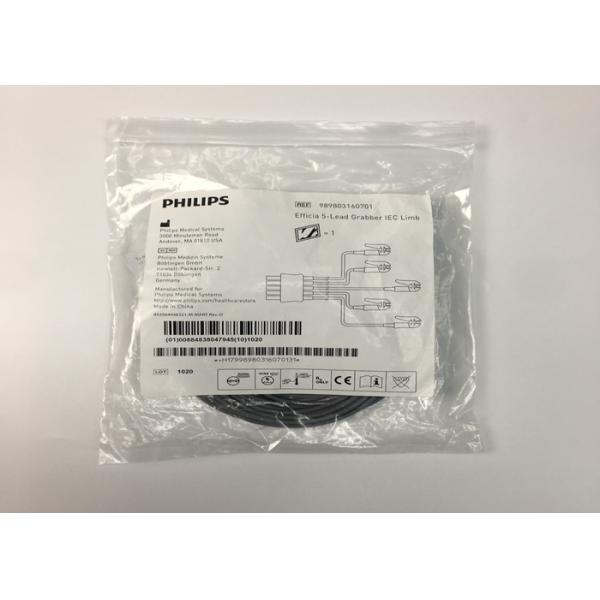 PHLIP Efficia Reusable 5 Lead ECG Cable IEC Limb For Adults