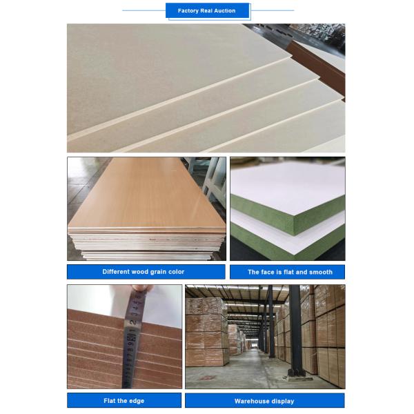 Customized 4x8 MDF Board White Sublimation 18mm Moisture Resistant Mdf
