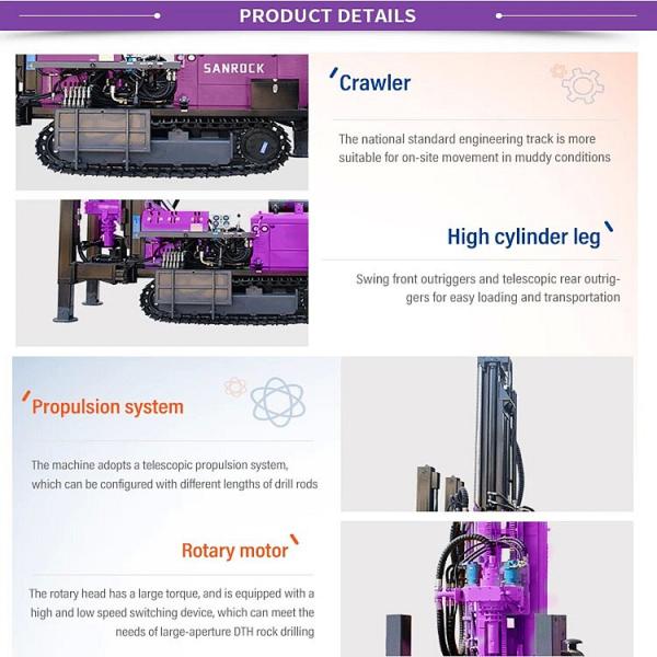 Deep Water Well Drilling Equipment Automatic Hydraulic Crawler Water Well Drill Machine