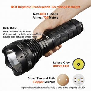 Buy cheap Rechargeable / Dischargeable Search And Rescue Flashlight Good Heat Dissipation product