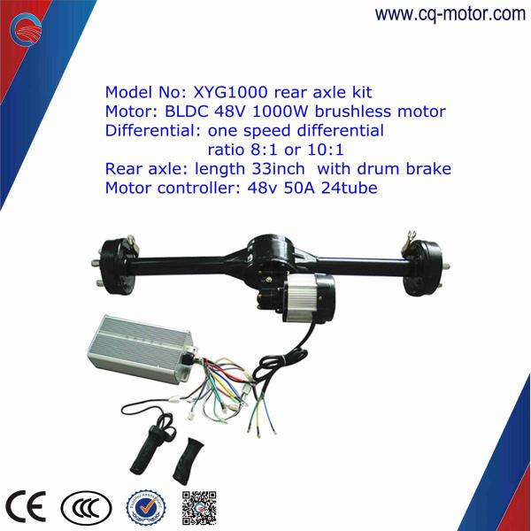 e tricycle complete kit e- rickshaw parts/ axle/ controller/head light/ rim/ / throttle