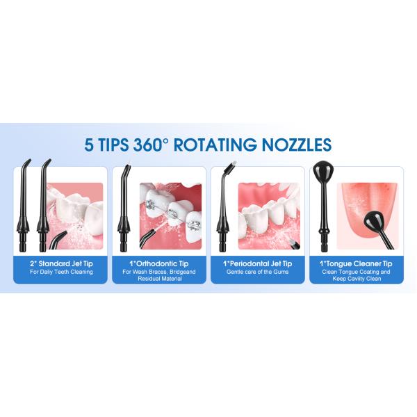 New Product Ideas 2025 Type-c Portable Water Flosser Rechargeable Teeth Whitening Waterproof IPX7 Dental Oral Irrigator H2ofloss