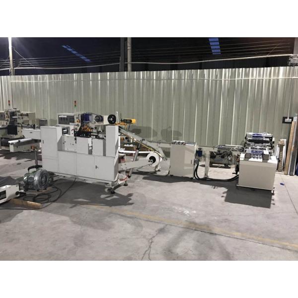 PLC Automatic Pocket Paper Tissue Machine Production Line 8-12bags/min
