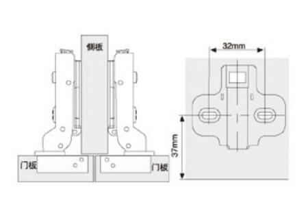 Concealed Clip-on Hydraulic Hinge Self Closing#Half Over Lay#Cold-rolled steel