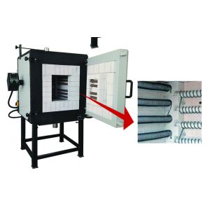 China Editable Design Vacuum Muffle Furnace , Electric Box Furnace 700L Capacity on sale