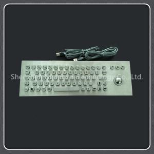 Buy cheap Durable Industrial Keyboard With Trackball , Panel Mount Keyboard For Kiosk product