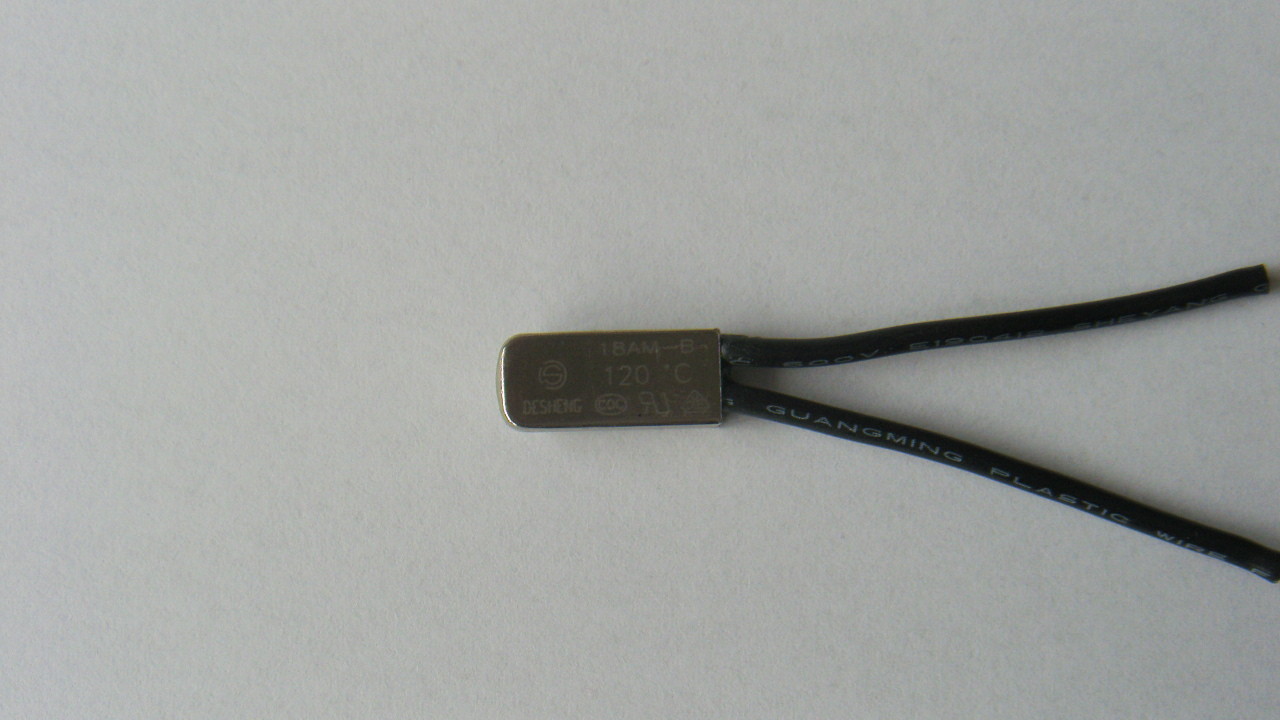 Thermal Cutoff Switch , 120℃ Circuit Thermostat 18AM-B