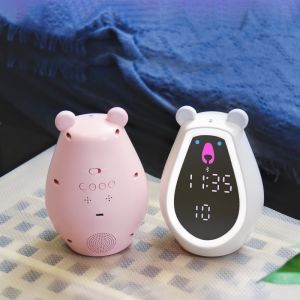 Bear Sunrise LED Night Light Clocks With Remote Auto Screen Timer Clock for