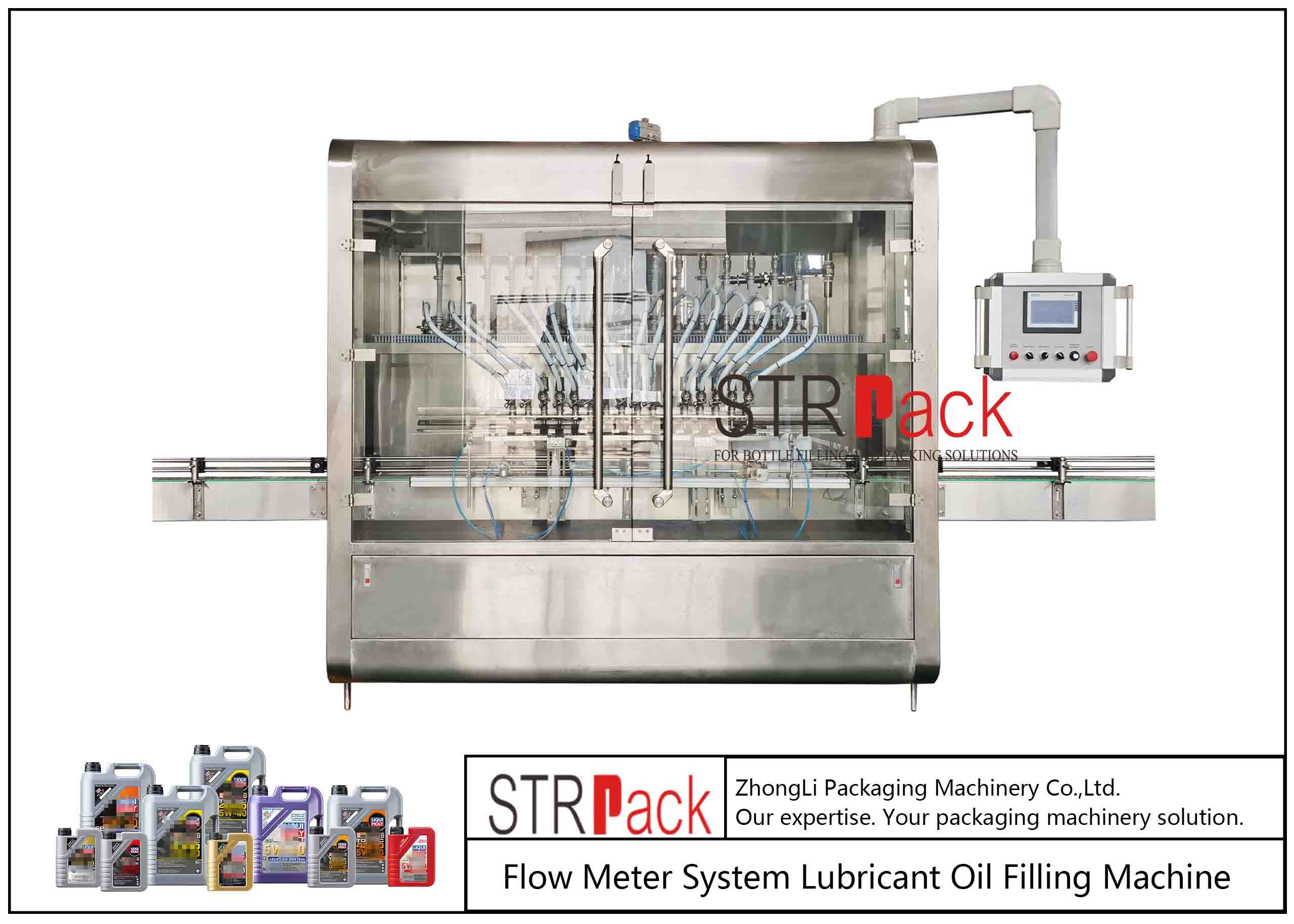 China 7L Lubricant Oil Filling Machine Flow Meter System 1800 BPH on sale