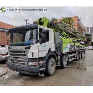 Buy cheap 2018 SCANIA Chassis Zoomlion Second Hand Concrete Pump Truck 63m product