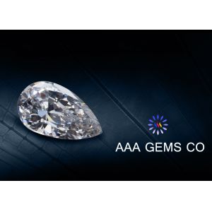 Buy cheap Pear Cut Moissanite Loose Gemstones , Synthetic Created Moissanite loose diamond product
