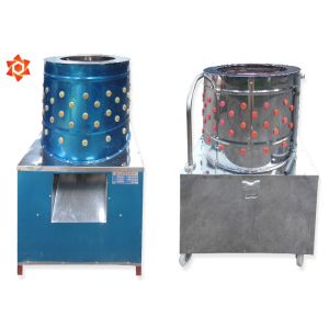 Metal Commercial Chicken Plucker / Chicken Feather Plucking Machine 1400r/Min