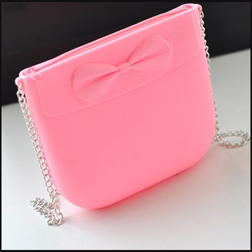 Buy cheap Silicon Zipper Shoulder Bag With Bowknot promotion gift product