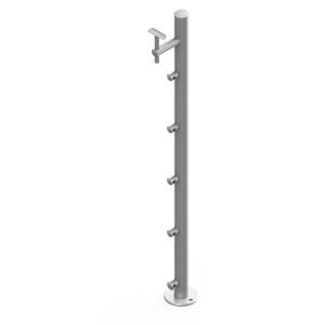 China Stainless Steel Railing Components , Customizable Stainless Balustrade Posts on sale